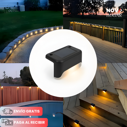 SafeGlow™ Elegantes Luces Solares para Escaleras Seguras