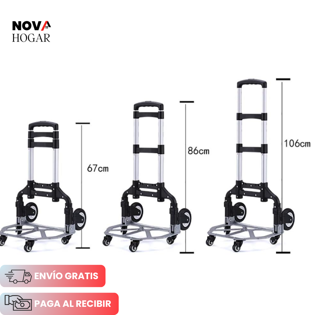GripHauler™ Carretilla Plegable Ultra Resistente