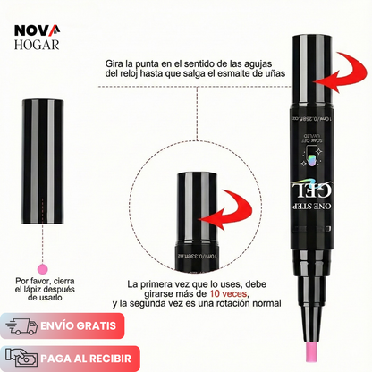 2x1 SwiftNail™ Bolígrafo Esmalte en Gel Todo En Uno