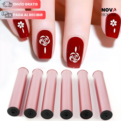 ProNailStamp™ Set x6 Sellos Para Manicura Profesional en Casa