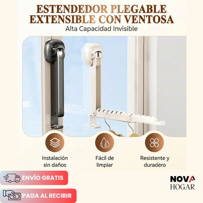 3x1 SlimHang™ Tendedero Plegable de Pared