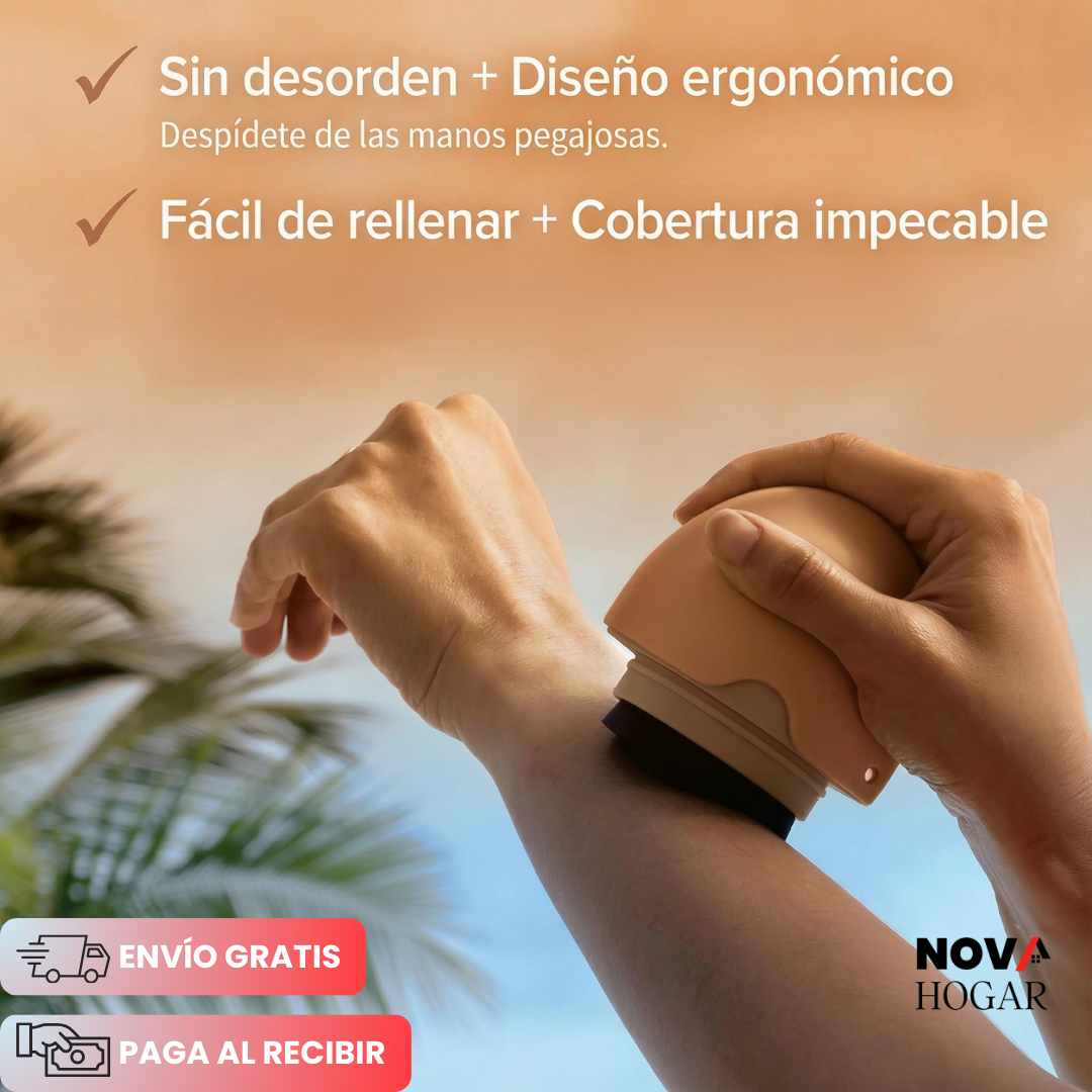 SunRoller™ Aplicador de Protector Solar Portátil