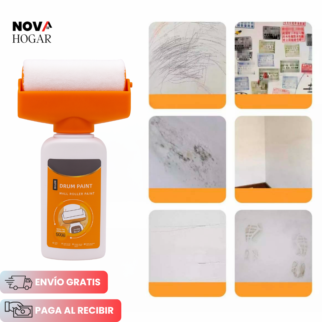 PaintFix™ Rodillo Portátil para Reparación Rápida de Pintura