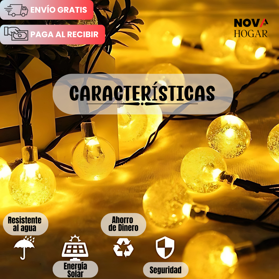 BubbleLights™ Esferas Solares (7.5 Metros)