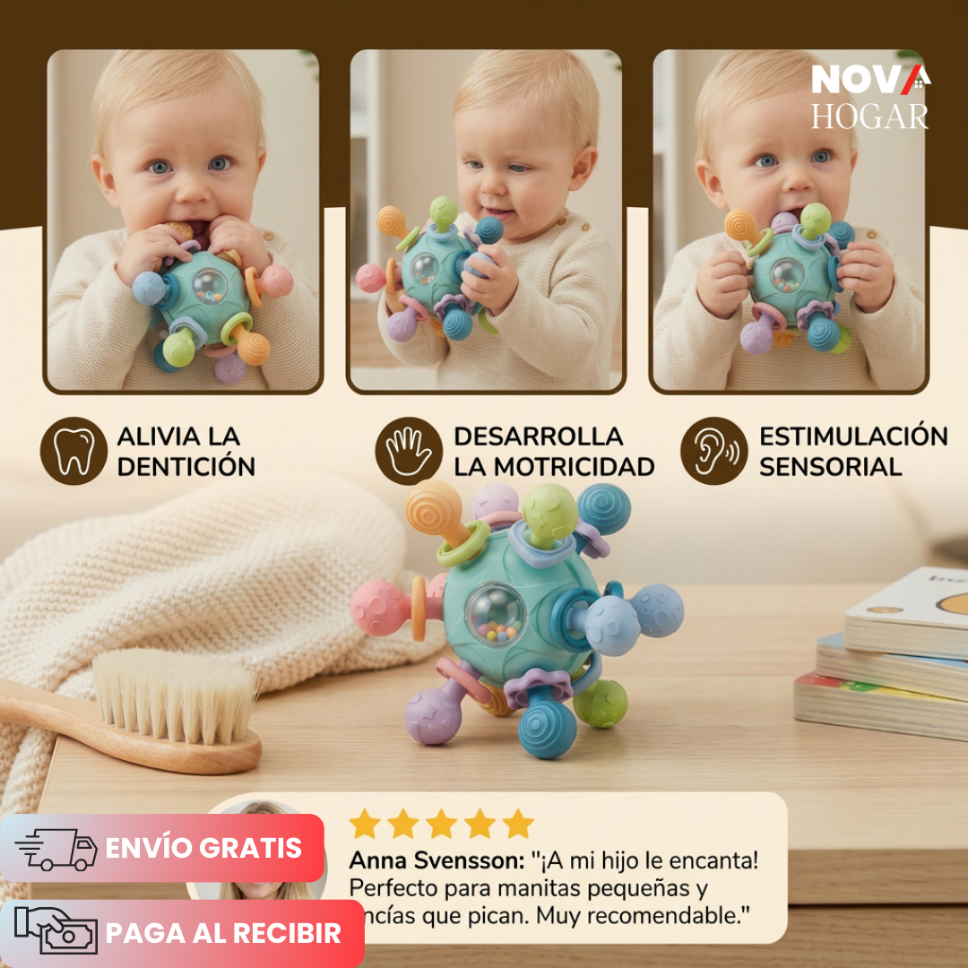 SensGlee™ Mordedor y Sonajero Sensorial Infantil