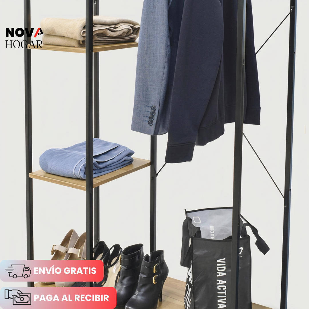 ModernLoft™ Clóset Abierto Estilo Industrial