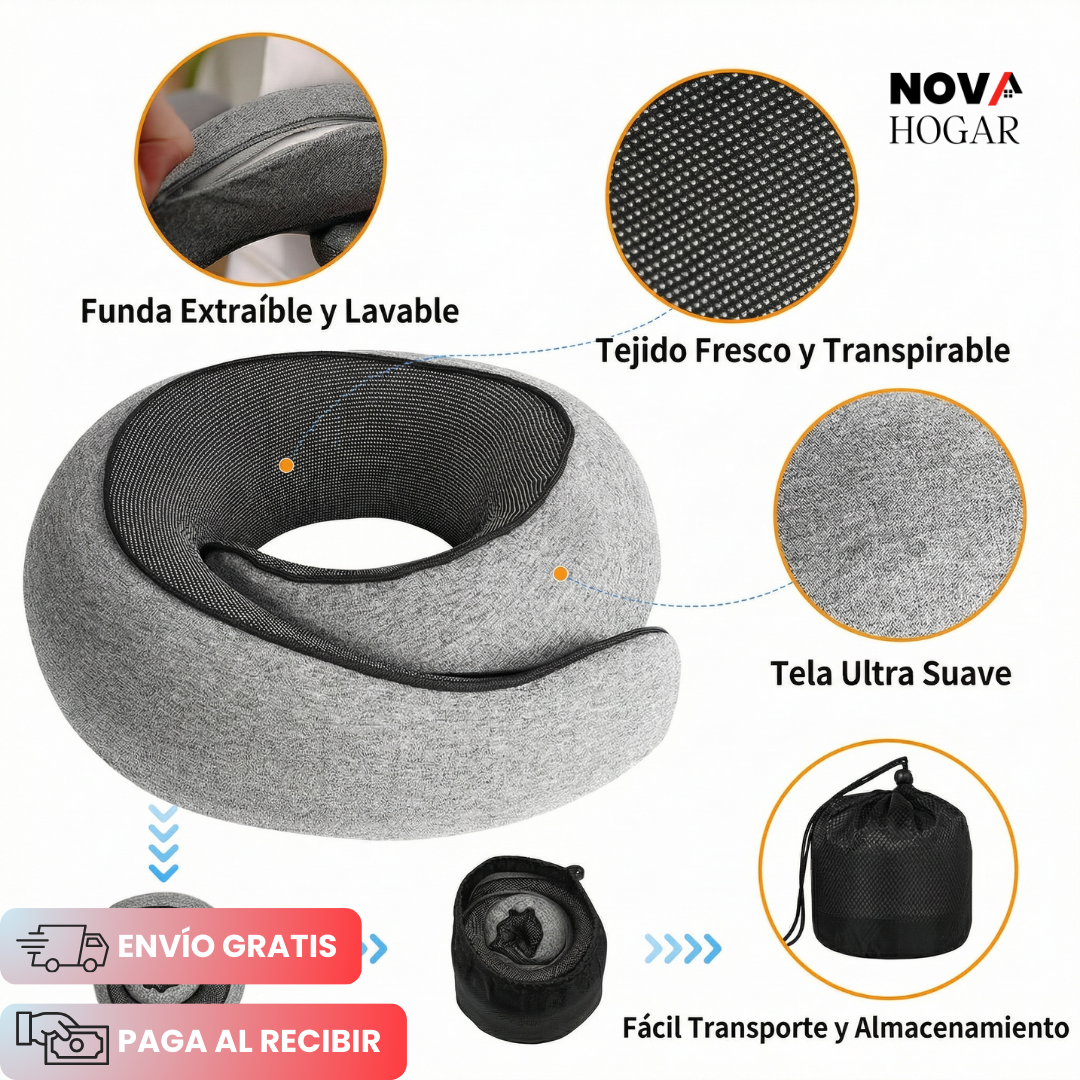 NexRest™ Nueva Almohada Cervical de Espuma Viscoelástica