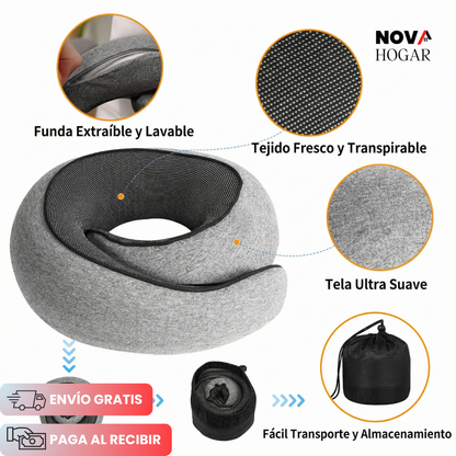 NexRest™ Nueva Almohada Cervical de Espuma Viscoelástica