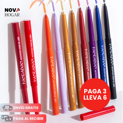 6x3 SilkGlide™ Delineadores Ojos de Larga Duración