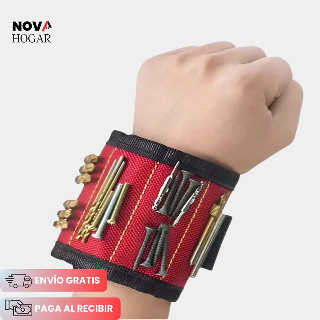 HandyMag™ Muñequera Magnética Porta Herramientas y Tornillos