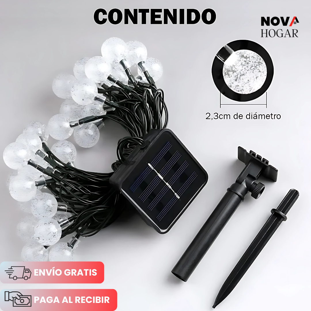 BubbleLights™ Esferas Solares (7.5 Metros)