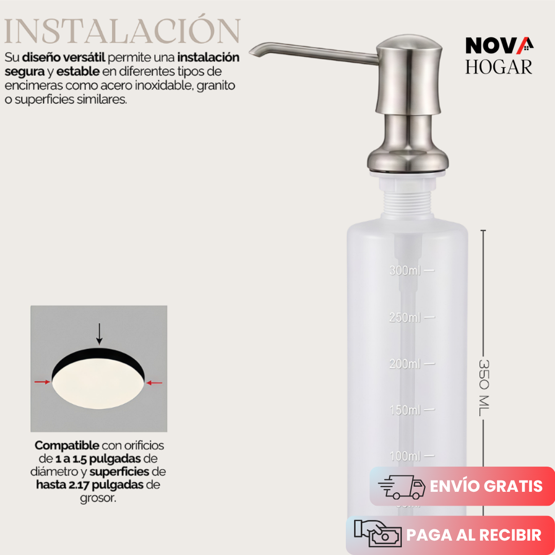 EasyFlow™ Dispensador de Jabón Empotrable de Lujo