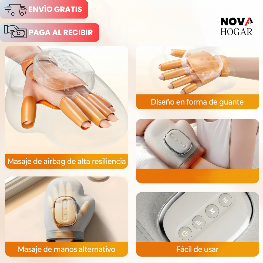 TheraGlove™ Guante Masajeador de Manos 3 en 1