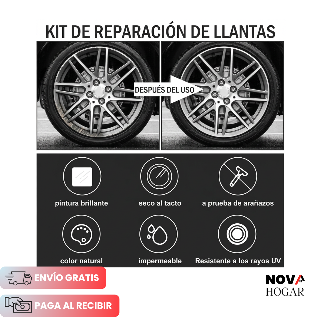 DIYWheel™ Kit Restaurador para Rines De Aluminio