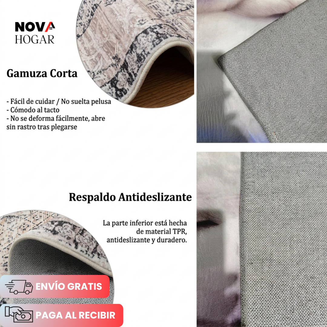 SoftLiving™ Alfombra Premium Moderna de 1.5x2m