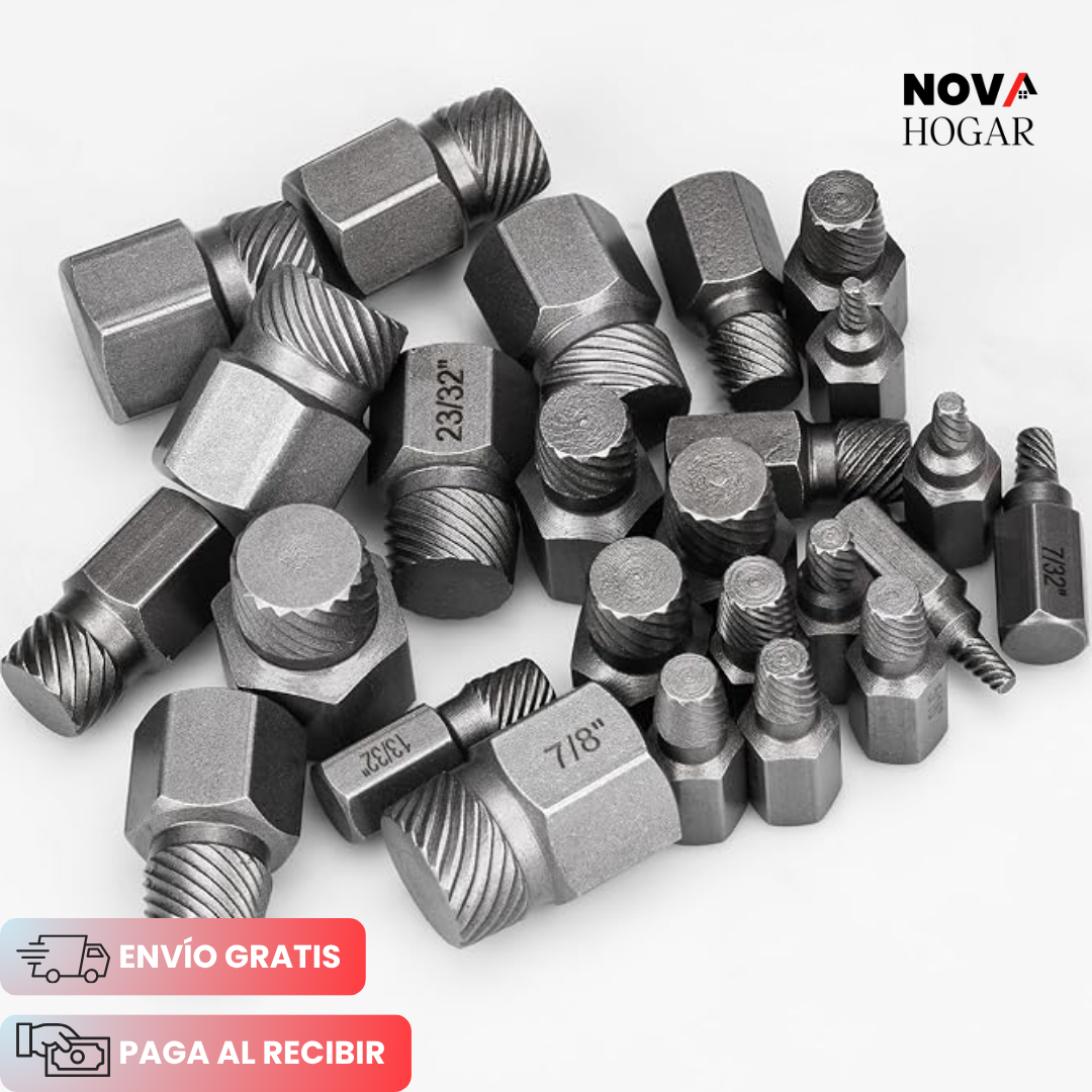 IronBite™ Juego Extractor Tornillos Dañados de 25 Piezas