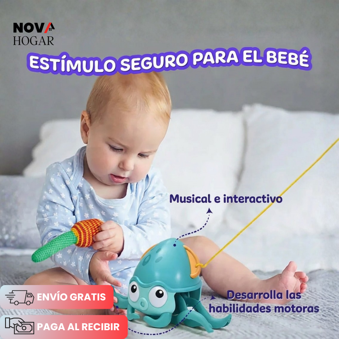 SquidZoom™ Calamar Luminoso Musical Interactivo