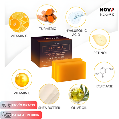 Pack X3 SkinHarmony™ Jabón Unificador De Tono Con Cúrcuma