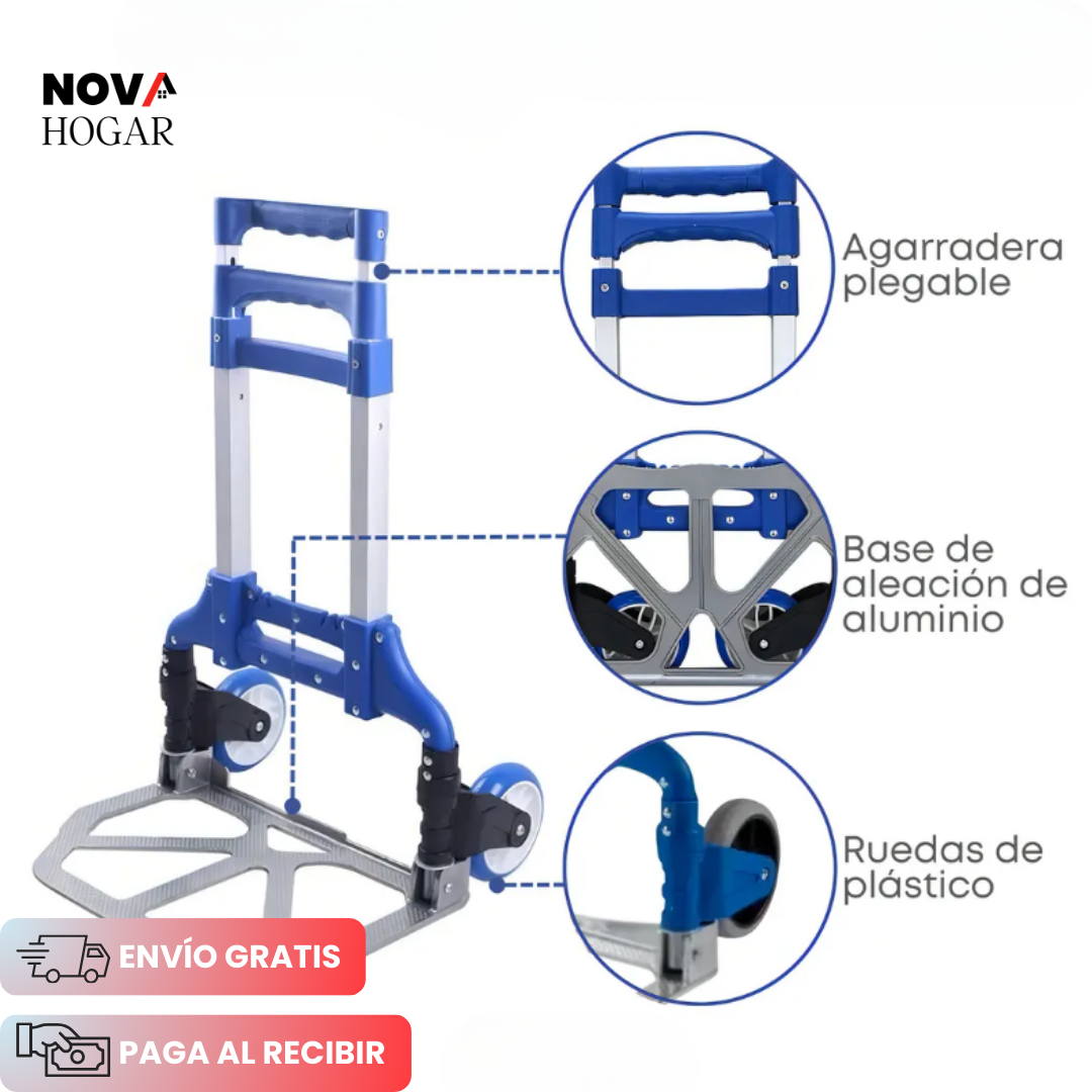 GripHauler™ Carretilla Plegable Ultra Resistente
