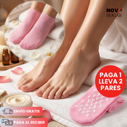 2x1 HydraStep™ Medias de Gel para Hidratación de Pies