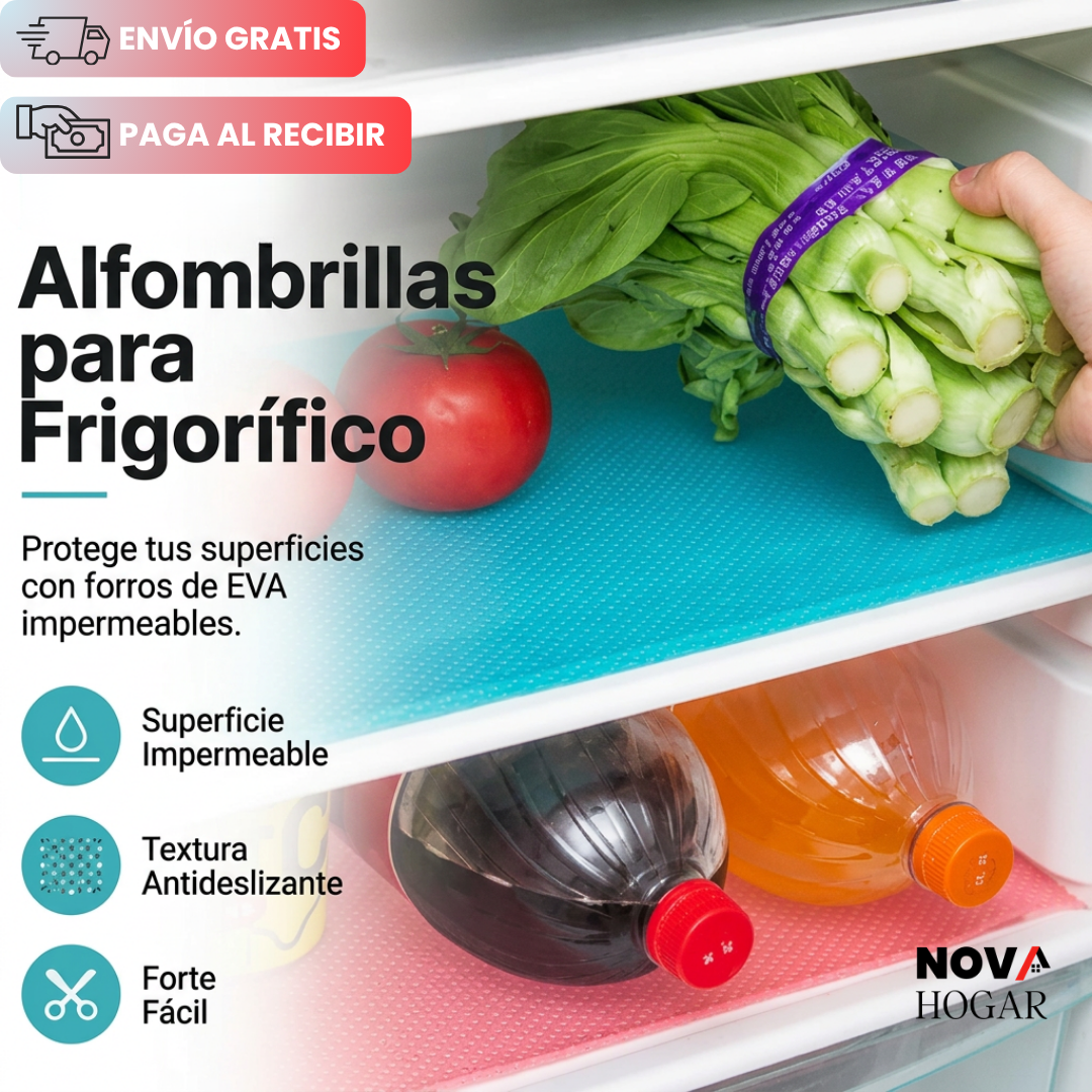 TapFresh™ Set x6 Tapetes Protector para Refrigerador