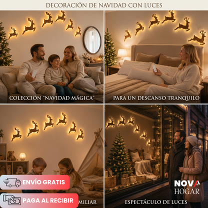 DeerGlow™ Set x5 Hermosos Renos Decorativos con Luz Cálida