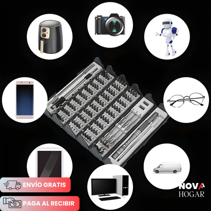 NexusFix™ Juego Destornilladores Profesionales de 128 Piezas