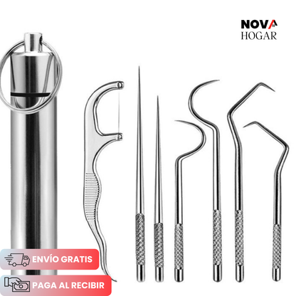 2x1 OralGuard™ Set de Higiene Bucal de Acero Inoxidable