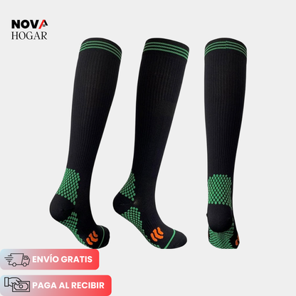 x3 Pares PresSox™ Calcetines con Tecnología de Compresión Progresiva