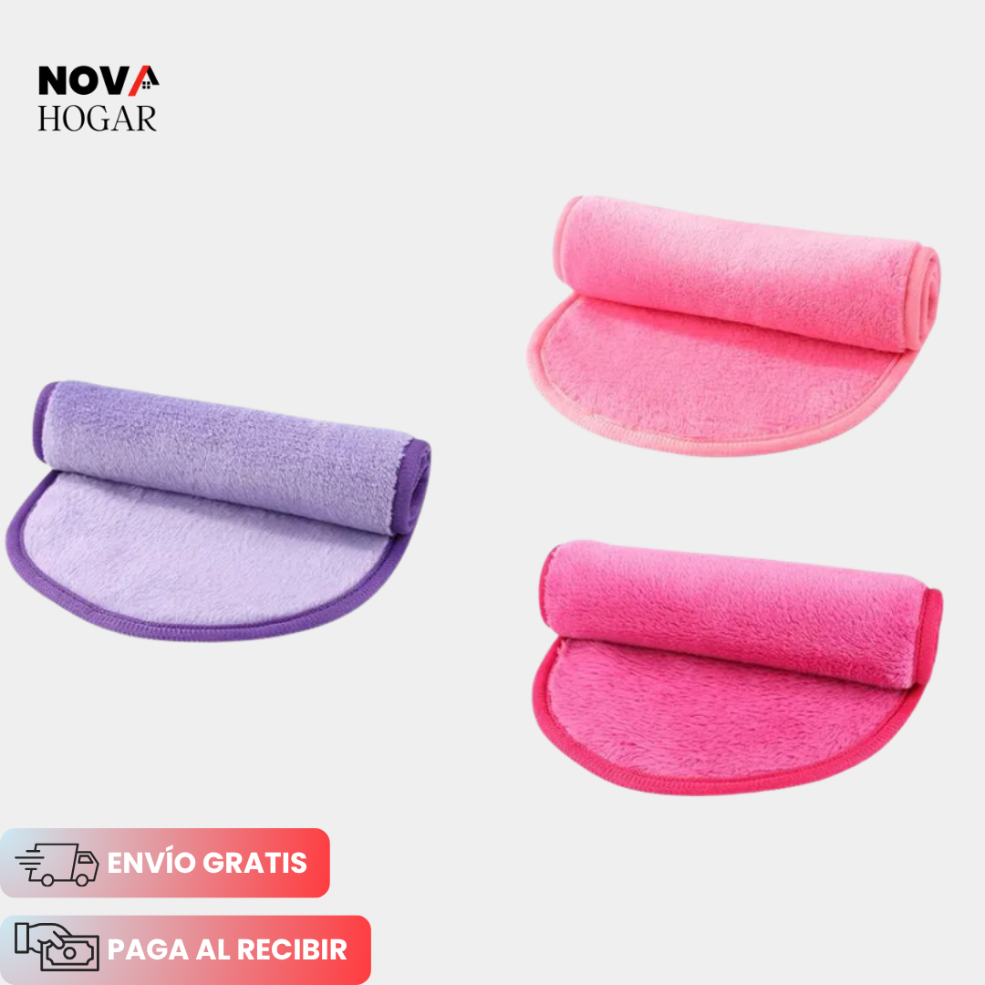 Pack x3 PureTowel™ Toalla Desmaquillante Reutilizable