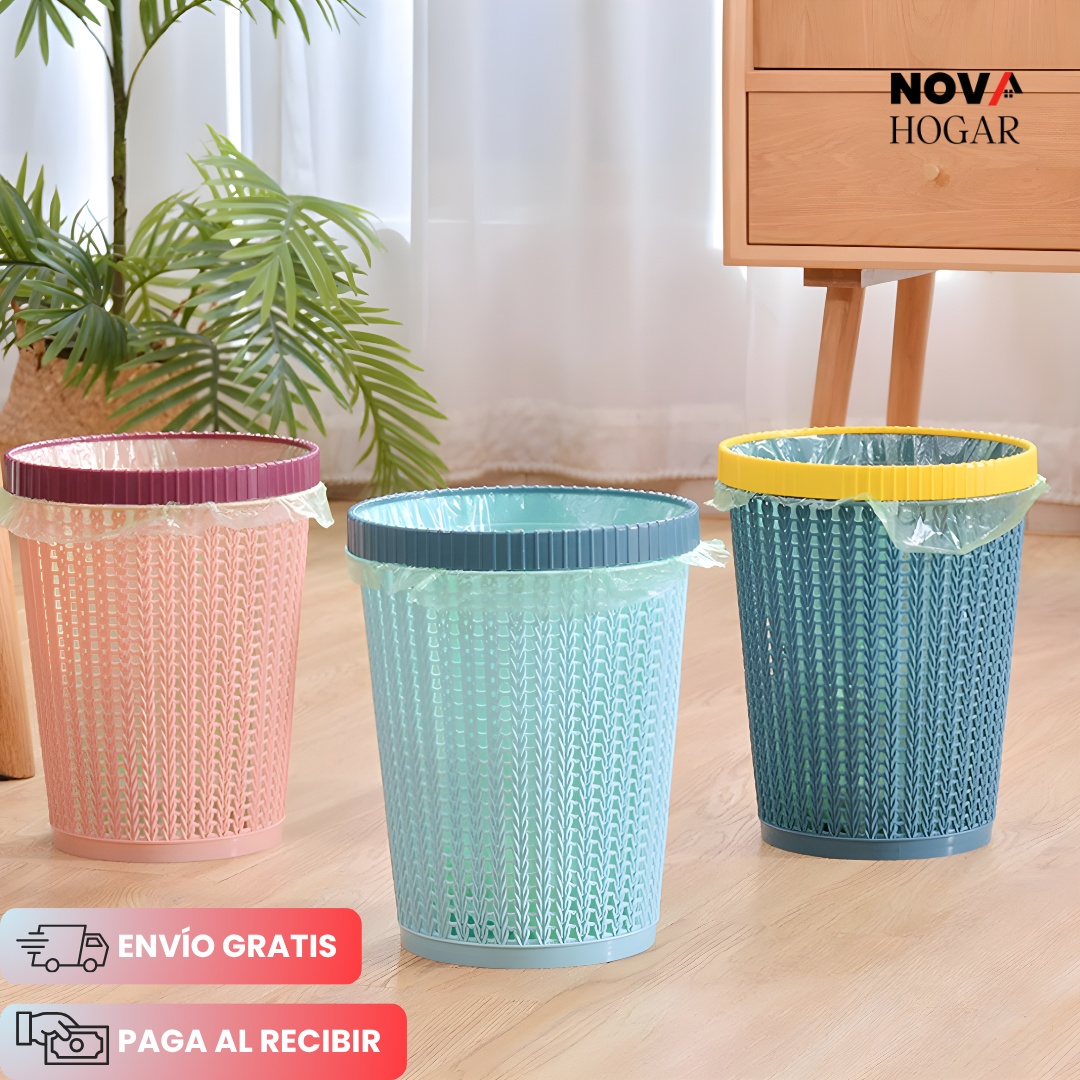 CleanDrop™ Caneca de Basura con Dispensador de Bolsas