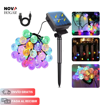 BubbleLights™ Esferas Solares (7.5 Metros)