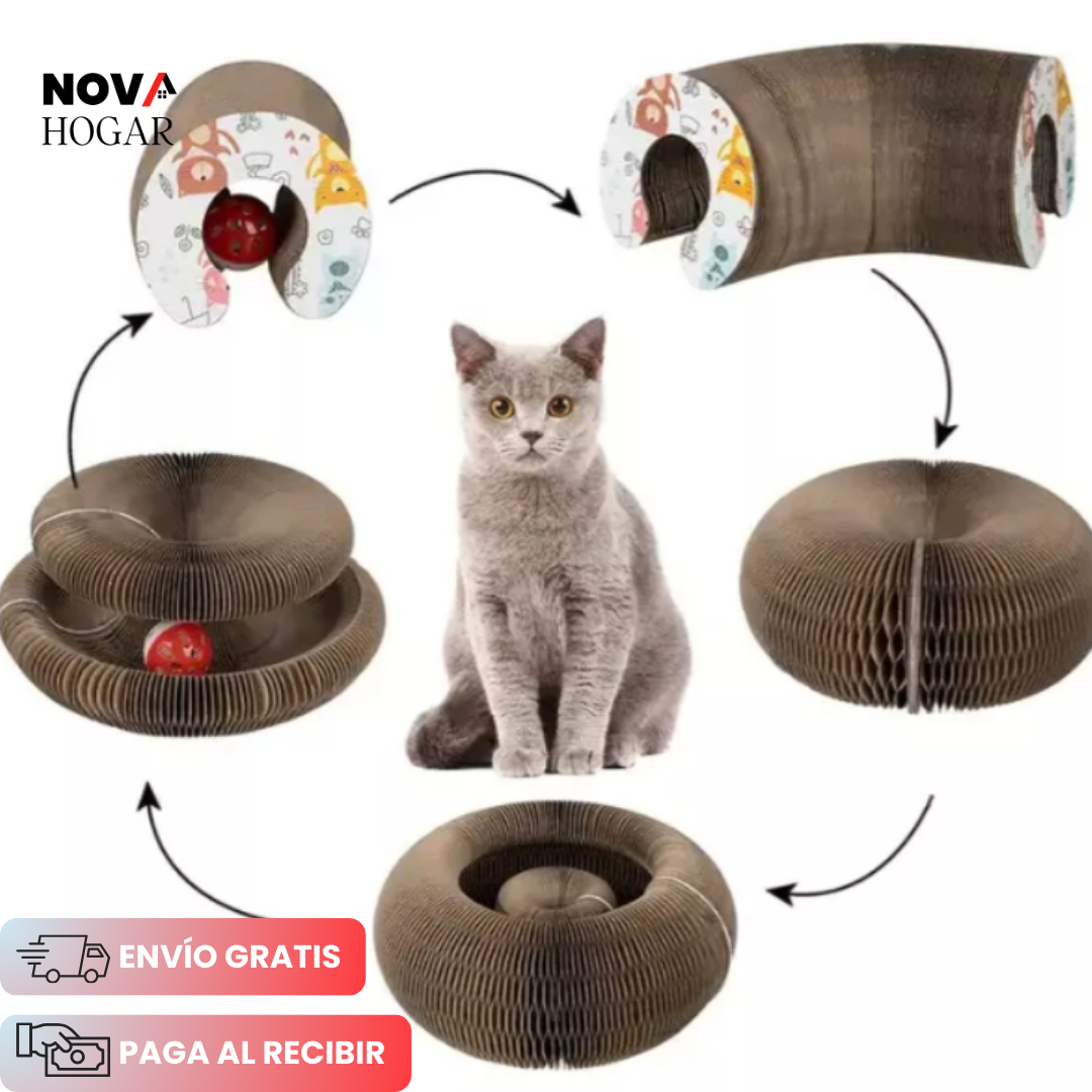 ScratchiCat™ Rascador Interactivo 5 en 1 para Gatos