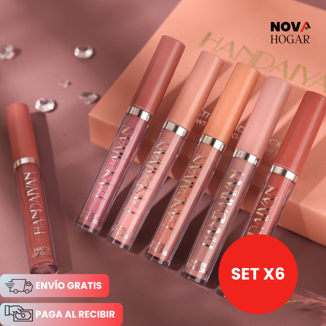 VelvetStay™ Set X6 Labiales Mate Impermeables