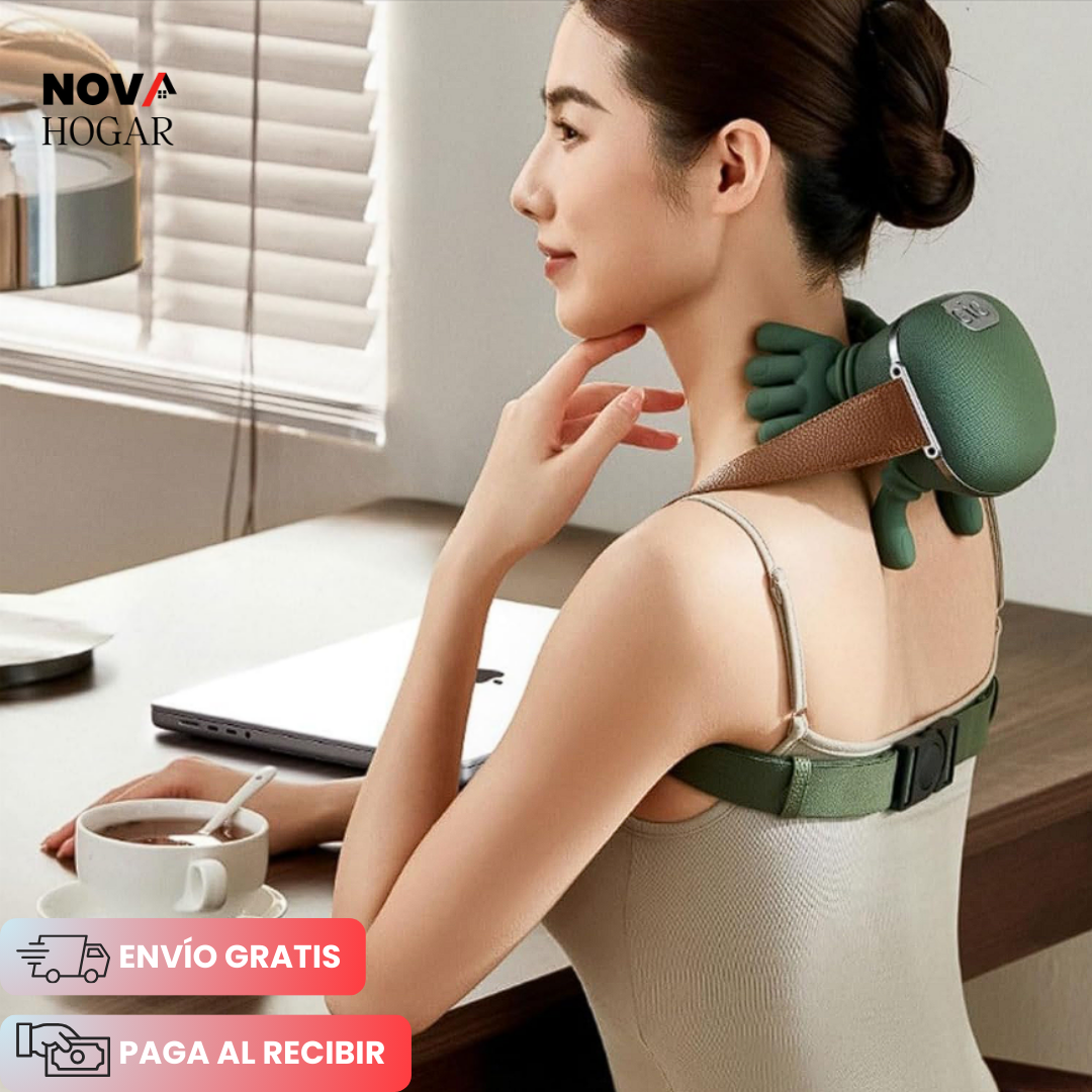 ZenTouch™ Masajeador Biónico Recargable para Cuello Espalda