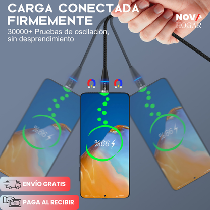 2x1 QuickMag™ Cable Magnético 3 en 1