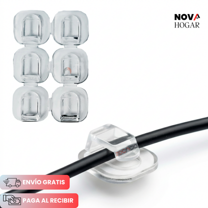 ClearSnap™ Pack X144 Clips Adhesivos para Luces y Cables