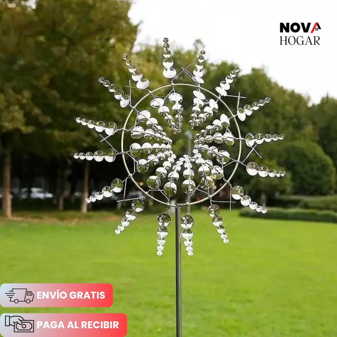 ZenBreeze™ Molino Metálica De Jardín Dinámico