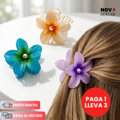 3x1 Petaly™ Hermosas Pinzas Hawaianas para Cabello
