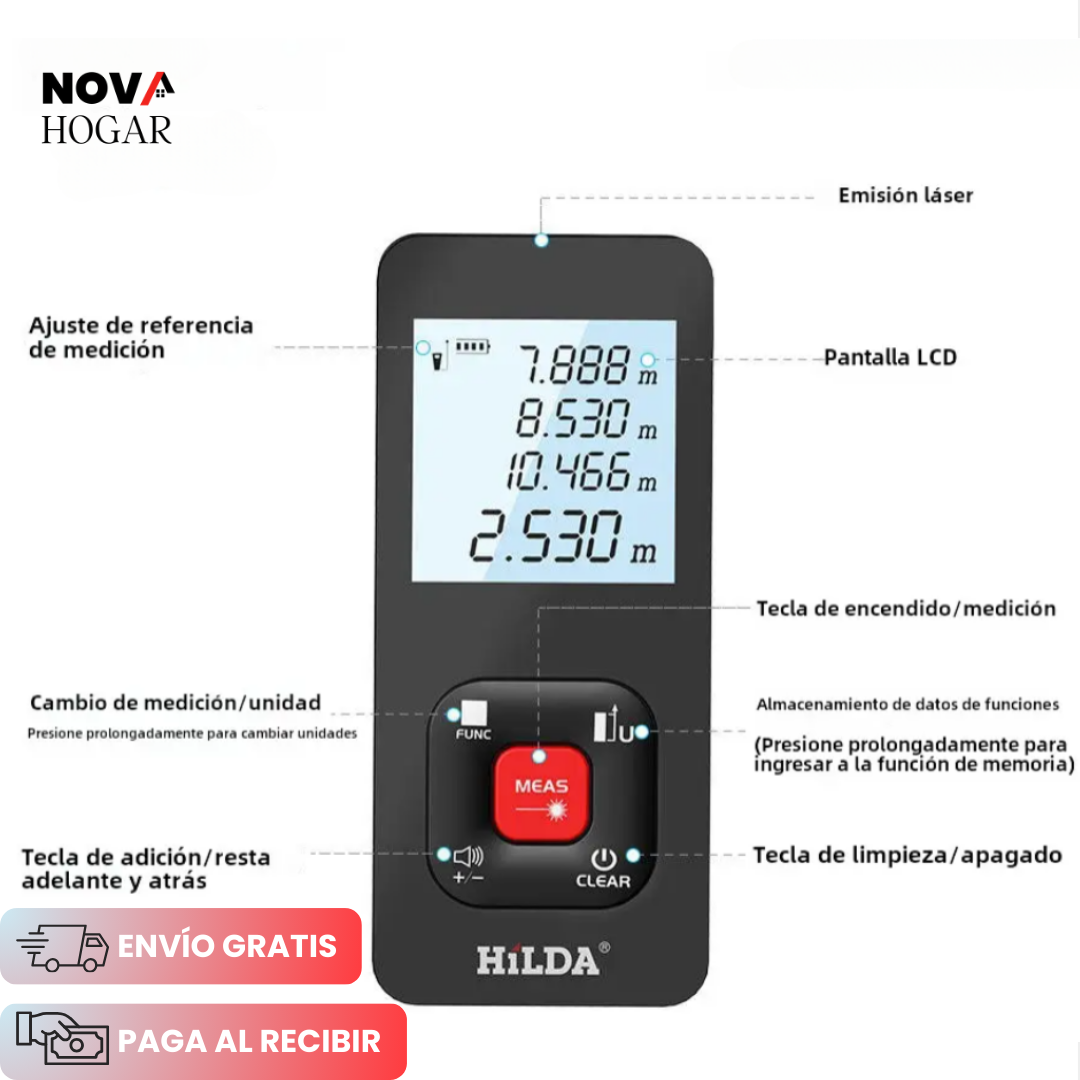 Hílda® 120M Medidor Láser de Alta Precisión