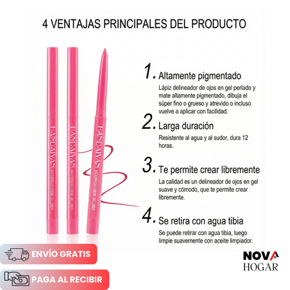 6x3 SilkGlide™ Delineadores Ojos de Larga Duración