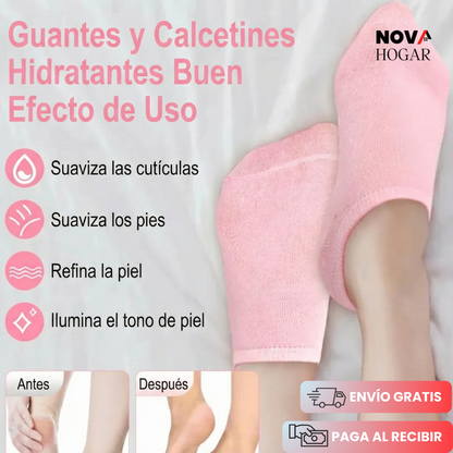 2x1 HydraStep™ Medias de Gel para Hidratación de Pies