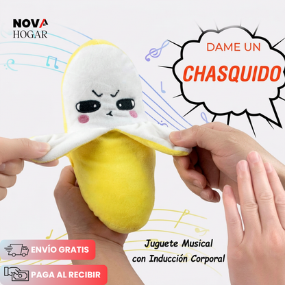 BananaBeat™ Peluche Musical Con Sensor Táctil