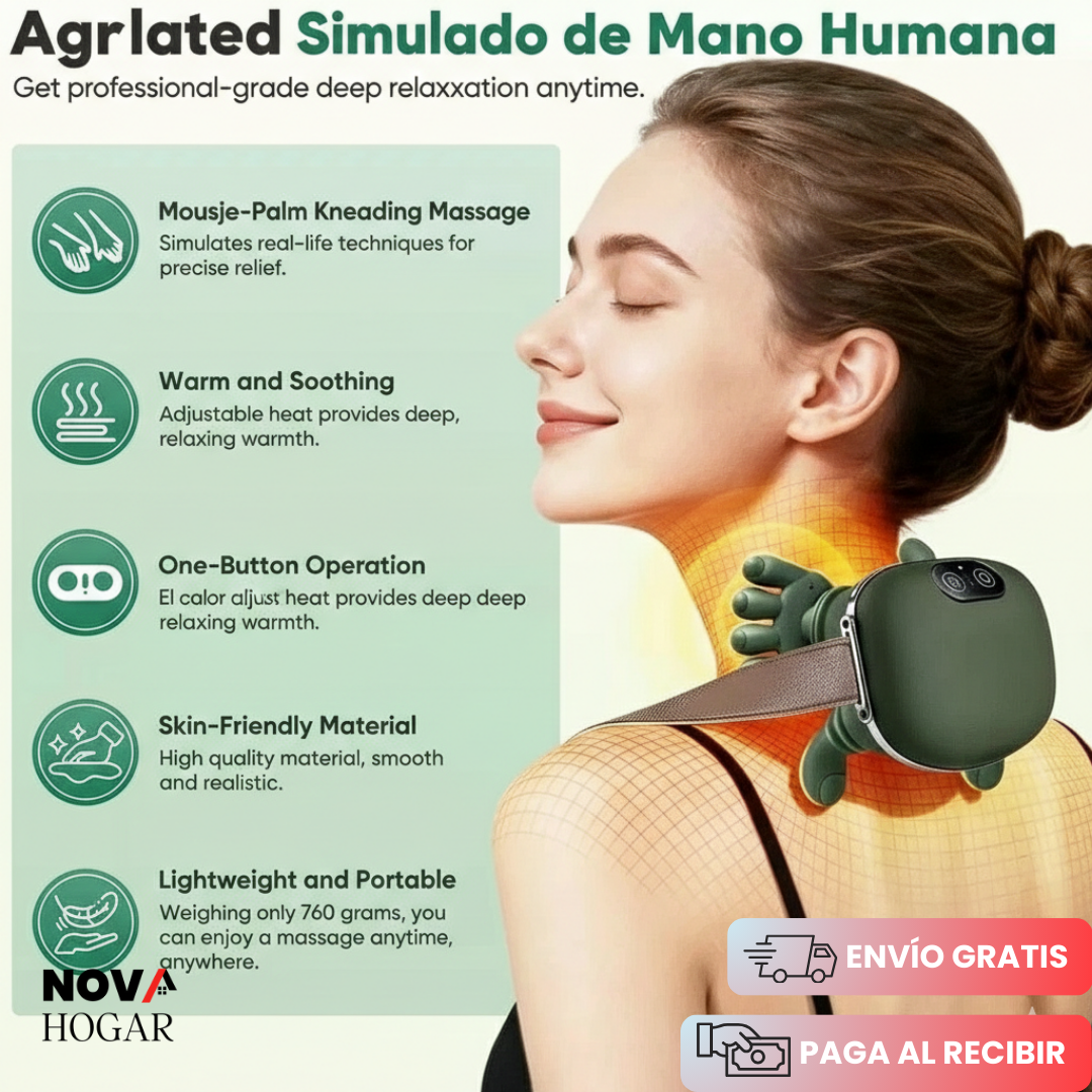 ZenTouch™ Masajeador Biónico Recargable para Cuello Espalda
