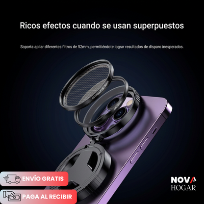 MagLens™ Filtro Polarizador Magnético de 52mm para Teléfono