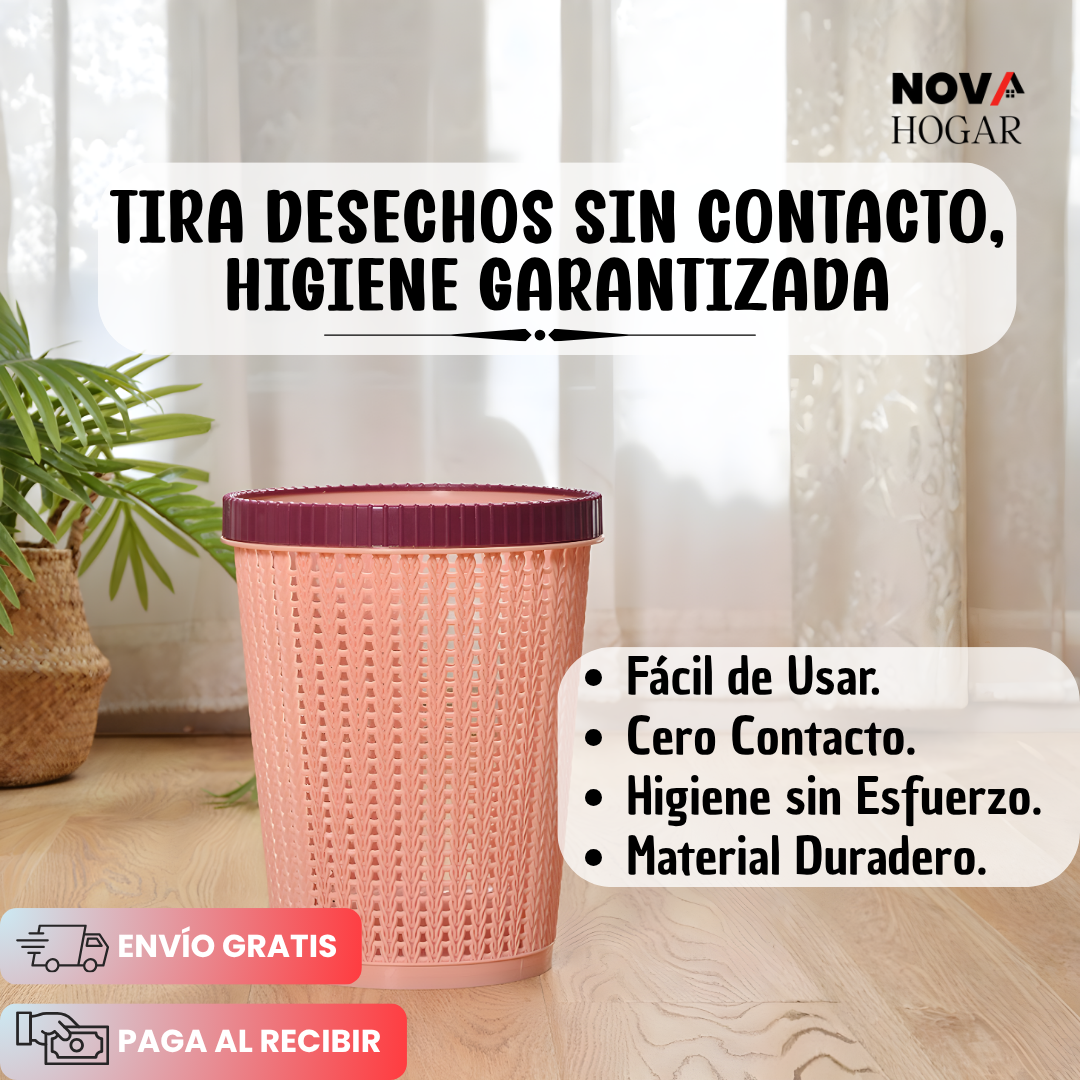 CleanDrop™ Caneca de Basura con Dispensador de Bolsas