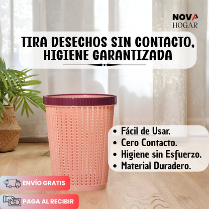 CleanDrop™ Caneca de Basura con Dispensador de Bolsas