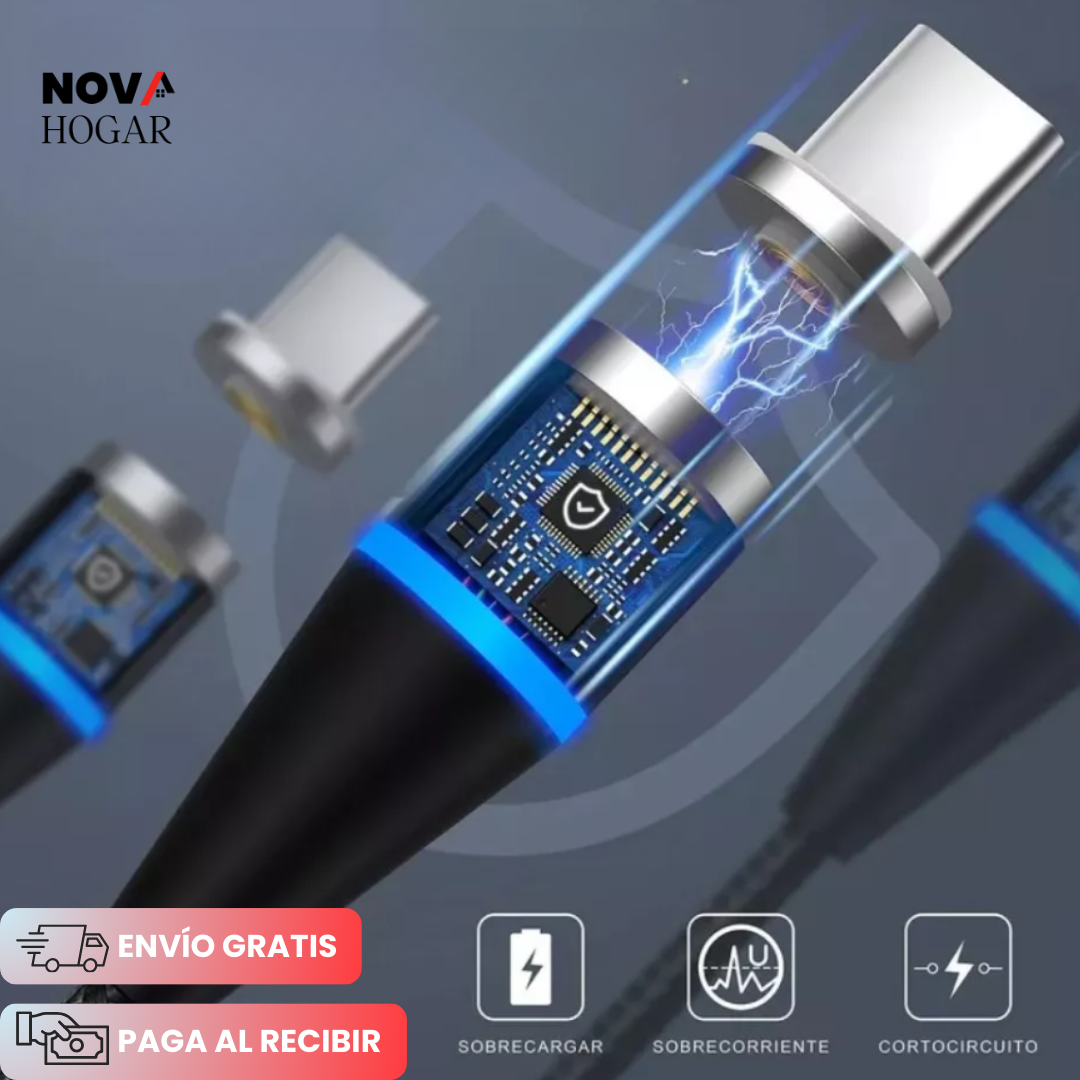 2x1 QuickMag™ Cable Magnético 3 en 1