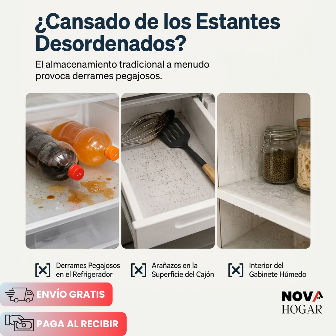 TapFresh™ Set x6 Tapetes Protector para Refrigerador