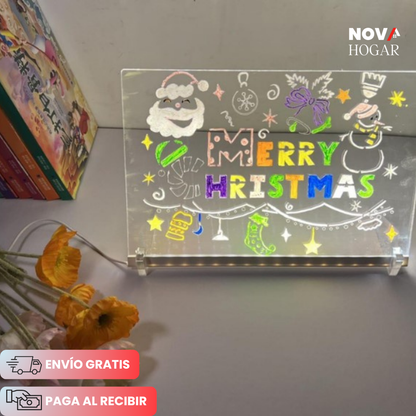 LumiSketch™ Pizarra Acrílica con Luz LED 30x20cm